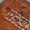 Regency brass inlaid rosewood work table inlay detail