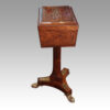 Regency brass inlaid rosewood work table side
