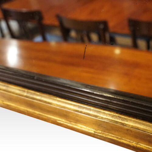 Regency gilt over mantle mirror bottom rail