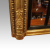 Regency gilt over mantle mirror pillar detail