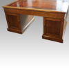 Victorian oak partners desk rear