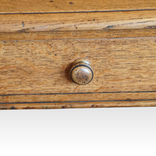 Victorian oak partners desk turned knob handle