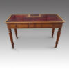 Victorian oak writing table front