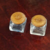 Victorian oak writing table ink bottles