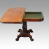 William IV mahogany tea table interior