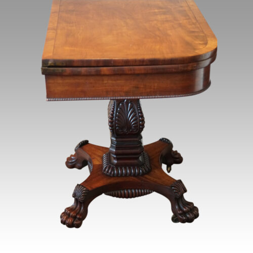 William IV mahogany tea table side