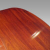 Edwardian mahogany claw and ball extending table end detail