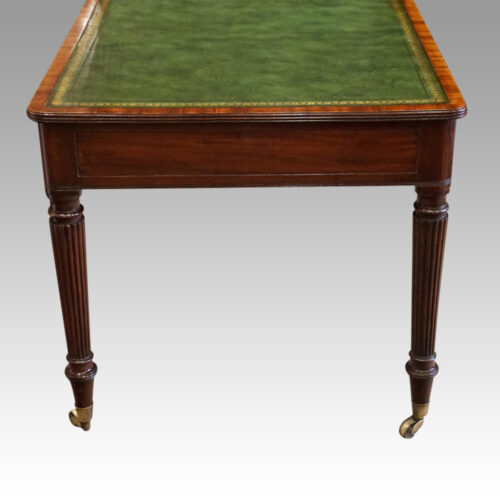 Georgian mahogany writing table side panel