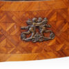 Pair of Parquetry oval cabinets dancing cherubs