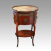 Pair of Parquetry oval cabinets single