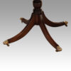 Regency style mahogany 3 pillar dining table central base