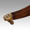 Regency style mahogany 3 pillar dining table claw foot
