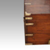 Victorian brass bound officers military chest corner