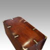 Victorian brass bound officers military chest detail