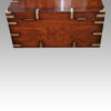 Victorian brass bound officers military chest rear