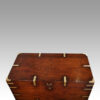 Victorian brass bound officers military chest top