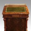 Victorian inlaid walnut Davenport desk leather writing surface