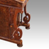 Victorian inlaid walnut Davenport desk legs