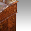 Victorian inlaid walnut Davenport desk back corner