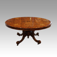 Victorian inlaid walnut coffee table