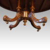 Victorian inlaid walnut coffee table base