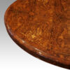 Victorian inlaid walnut coffee table corner