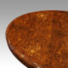 Victorian inlaid walnut coffee table top detail