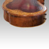 Victorian inlaid walnut kidney desk end of top