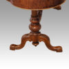 Victorian inlaid walnut kidney desk end supports