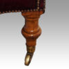 Victorian leather reading chair legs
