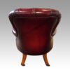 Victorian leather reading chair rear