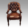 Victorian leather reading desk chair