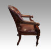 Victorian leather reading desk chair side