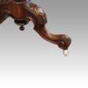 Victorian shaped walnut card table leg