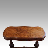 Victorian shaped walnut card table top