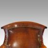 Wm IV leather library chair back rail