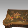 Antique chinoiserie card table top detail
