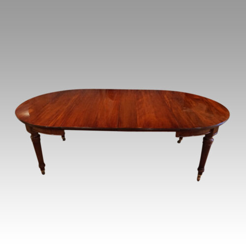 Edwardian mahogany circular extending dining table