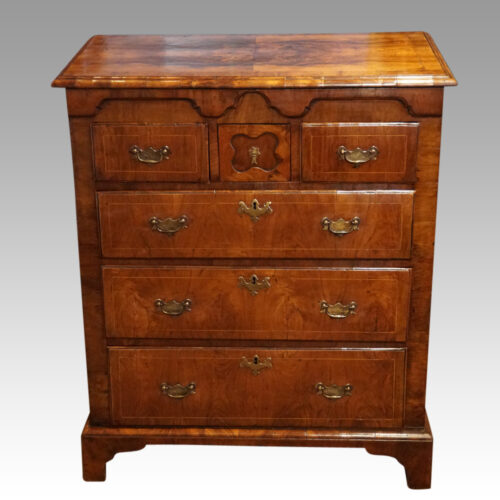 George III walnut Norfolk chest