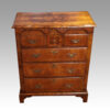 George III walnut Norfolk chest front