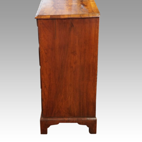 George III walnut Norfolk chest other side
