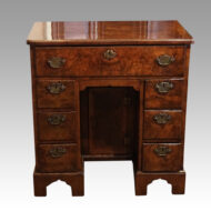 George III walnut knee hole