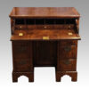 George III walnut knee hole desk drawer