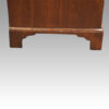 George III walnut knee hole feet