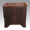 George III walnut knee hole rear
