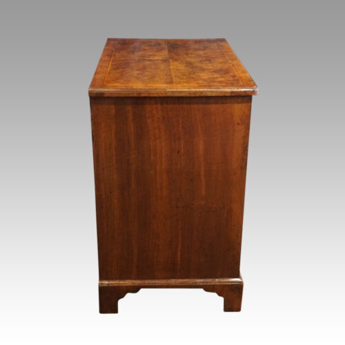 George III walnut knee hole side