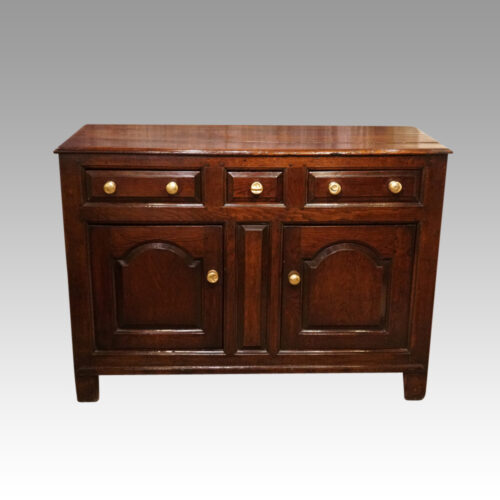 Georgian oak dresser base front