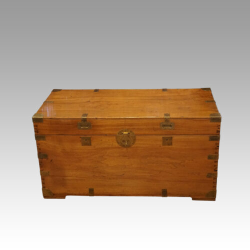 Large Victorian camphorwood trunk