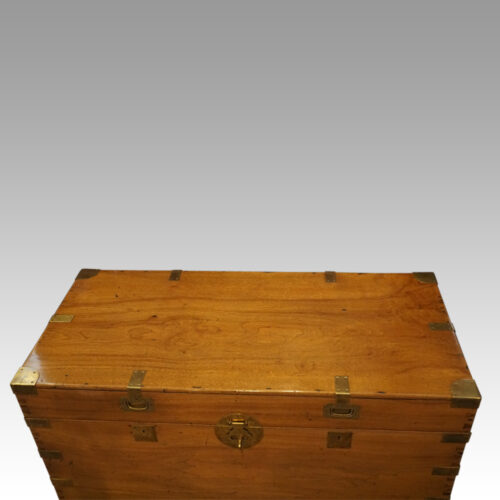 Large Victorian camphorwood trunk top