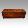 Large leather ottoman